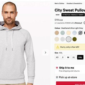 City Sweat Pullover Lululemon Men's